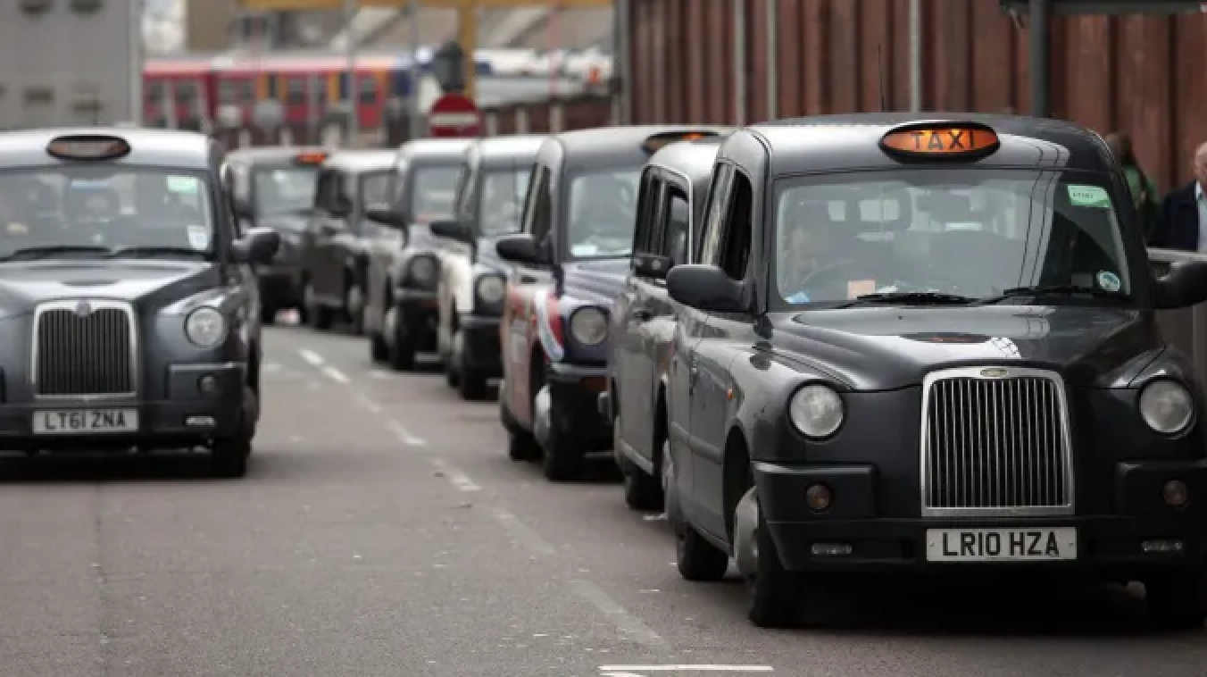 Iconic London taxi